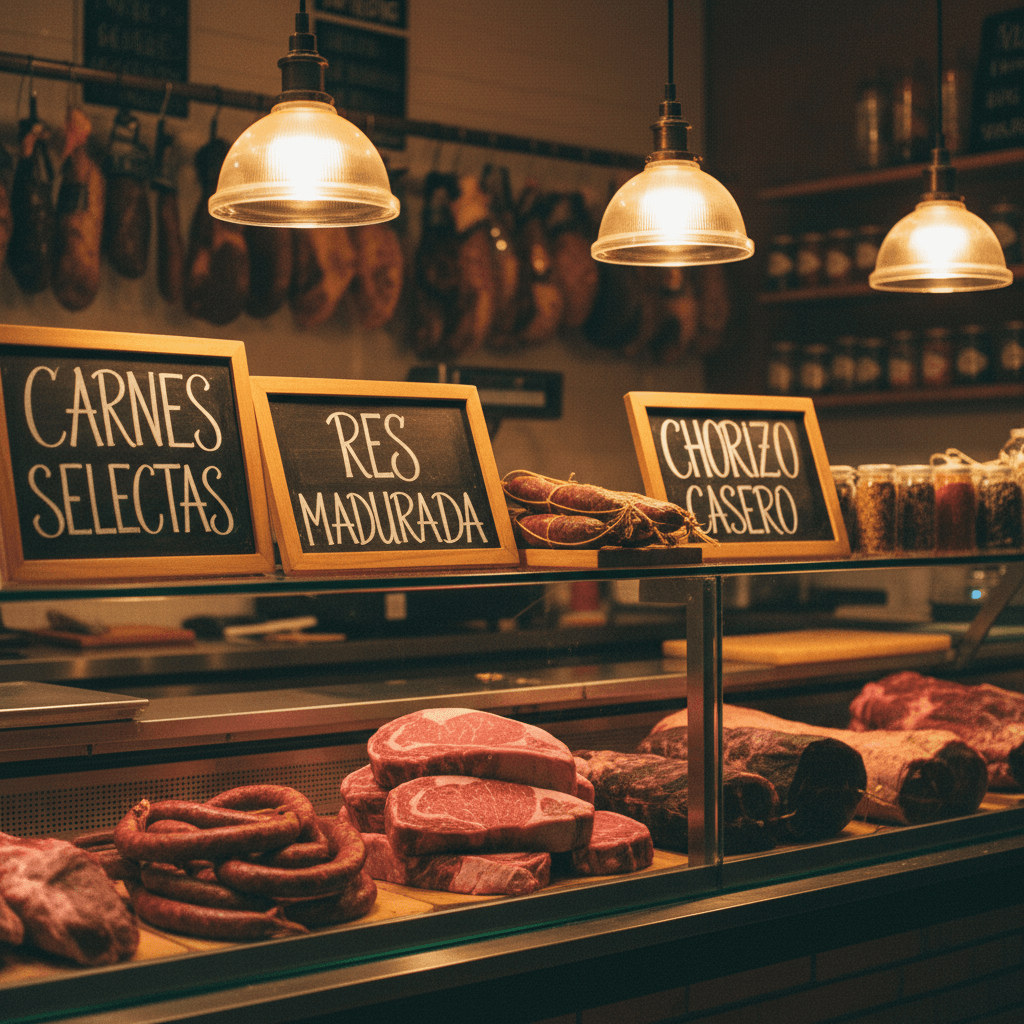 The El Ranchito carniceria counter