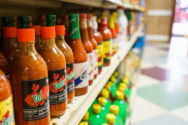 Hot sauce aisle