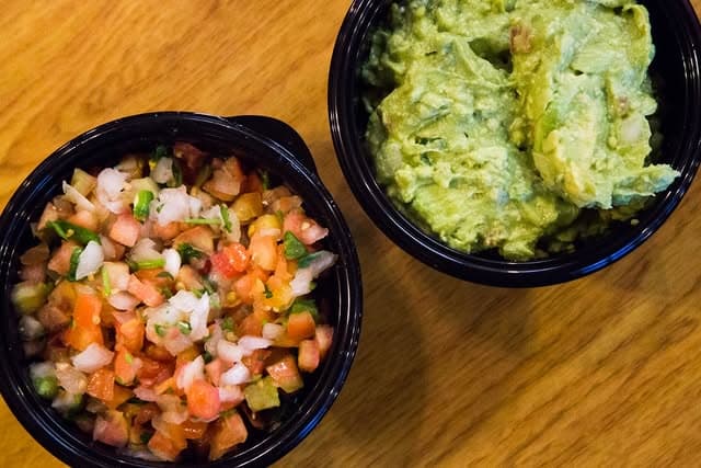 Pico and guacamole